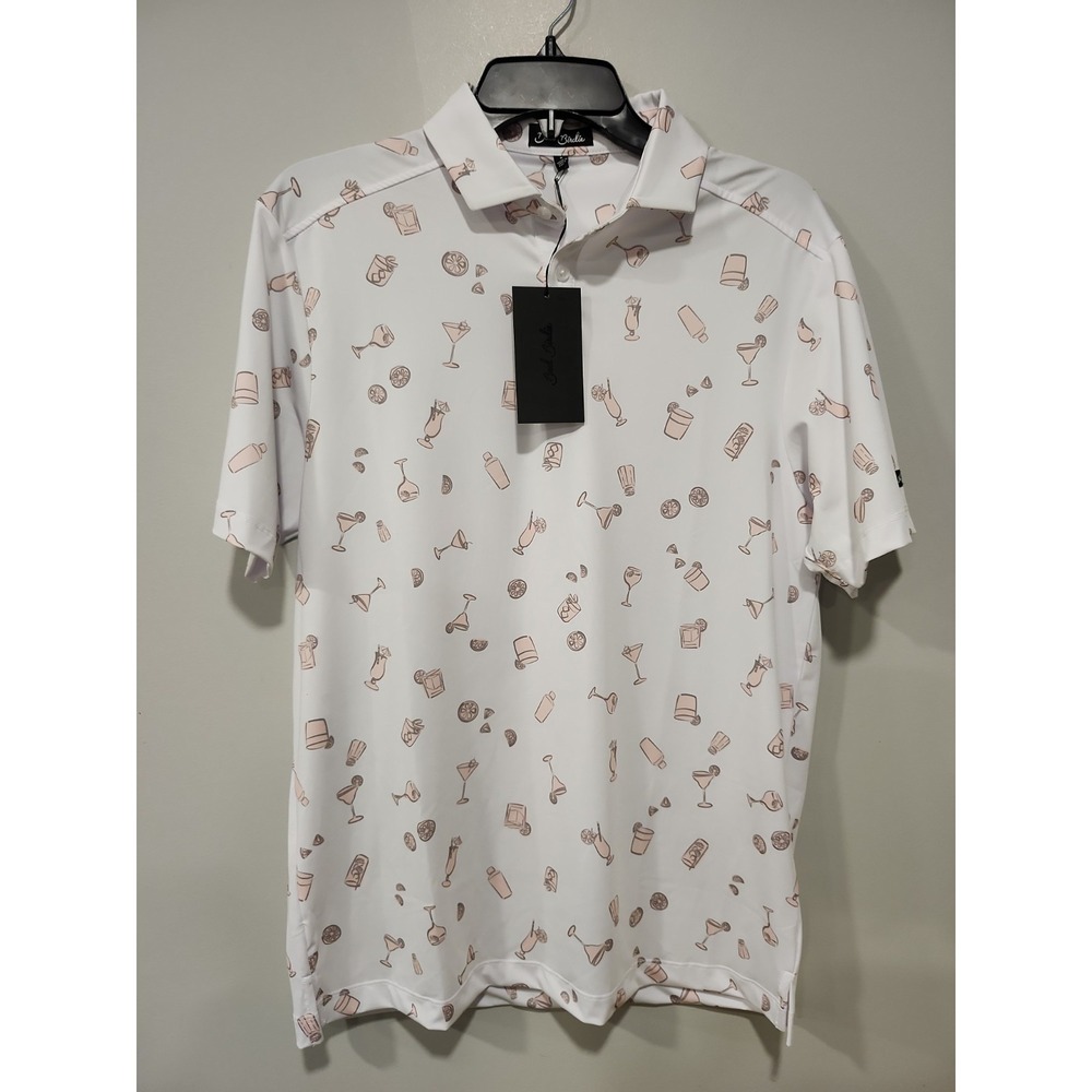Bad Birdie NWT Polo Shirt Mens S Core Polo Cheers Golf Performance Short Sleeve